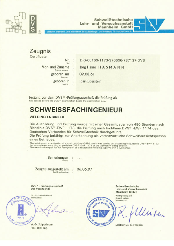 Schweißfachingenieure