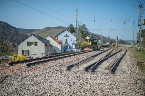 Bohrpfalgründung am Bahnhof Serrig