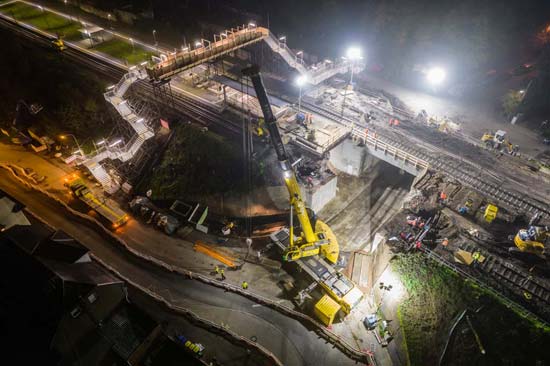 Hilfsbrücke Quierschied