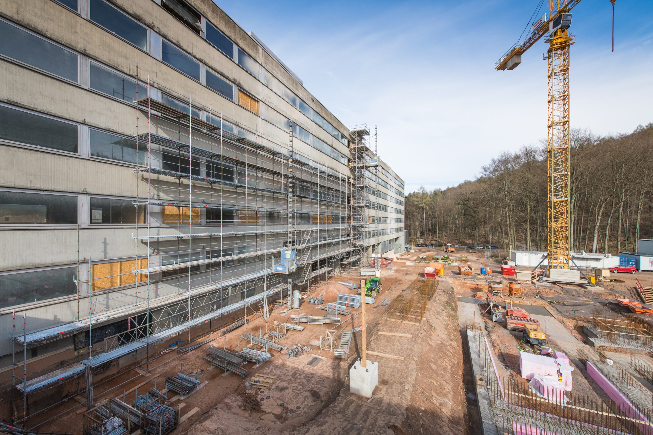 Sigeko bei den Gebäuden C5.2 und C7.5