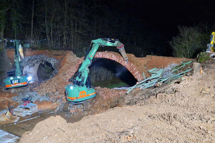 Rückbau der Lehmbrücke