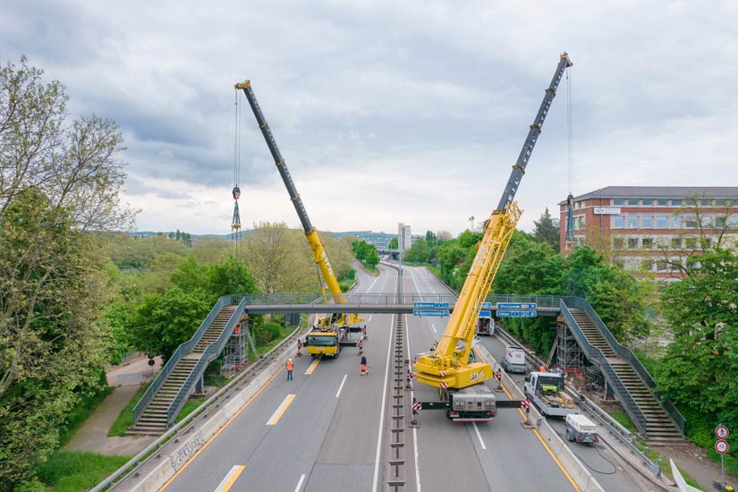 Aushub der Werderbrücke
