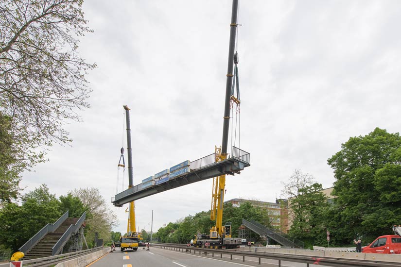 Aushub der Werderbrücke