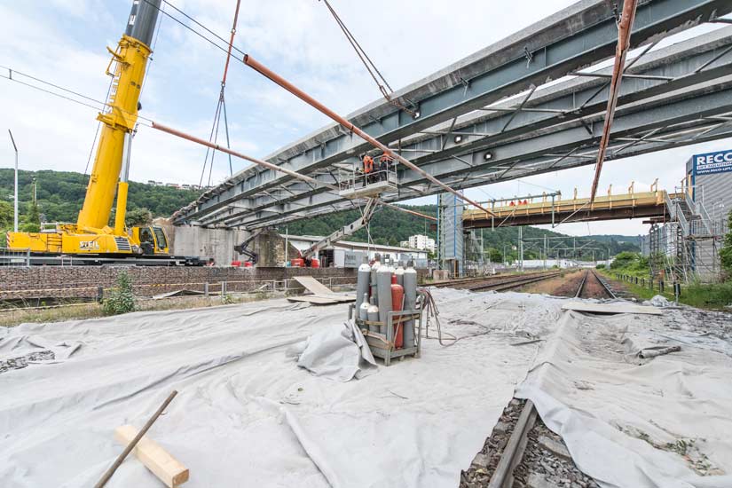 Aushub Brücke Trier West