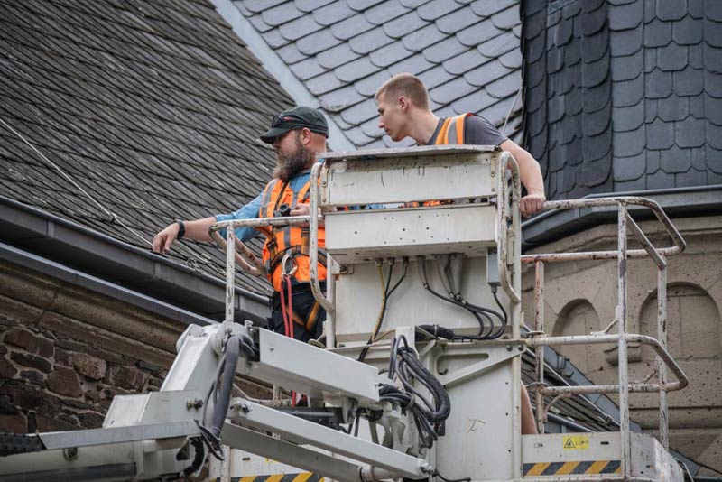 Umfangreiche Bauwerksprüfung am Bahnhof in Bullay