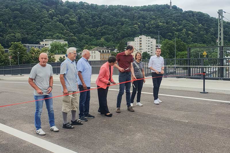 Neue Straßenüberführung Eurener Straße in Betrieb genommen