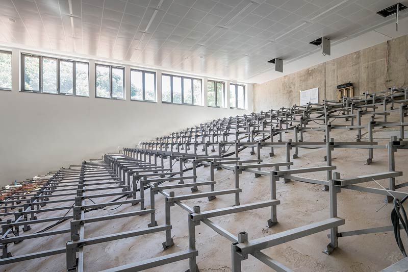 Bohrarbeiten am Bahnhof Bous